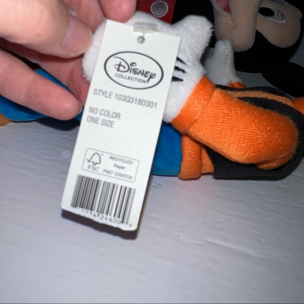 Disney Collection Goofy (with tags) and Mickey Mouse 10" Plush Stuffed Toy Lot - Picture 7 of 12